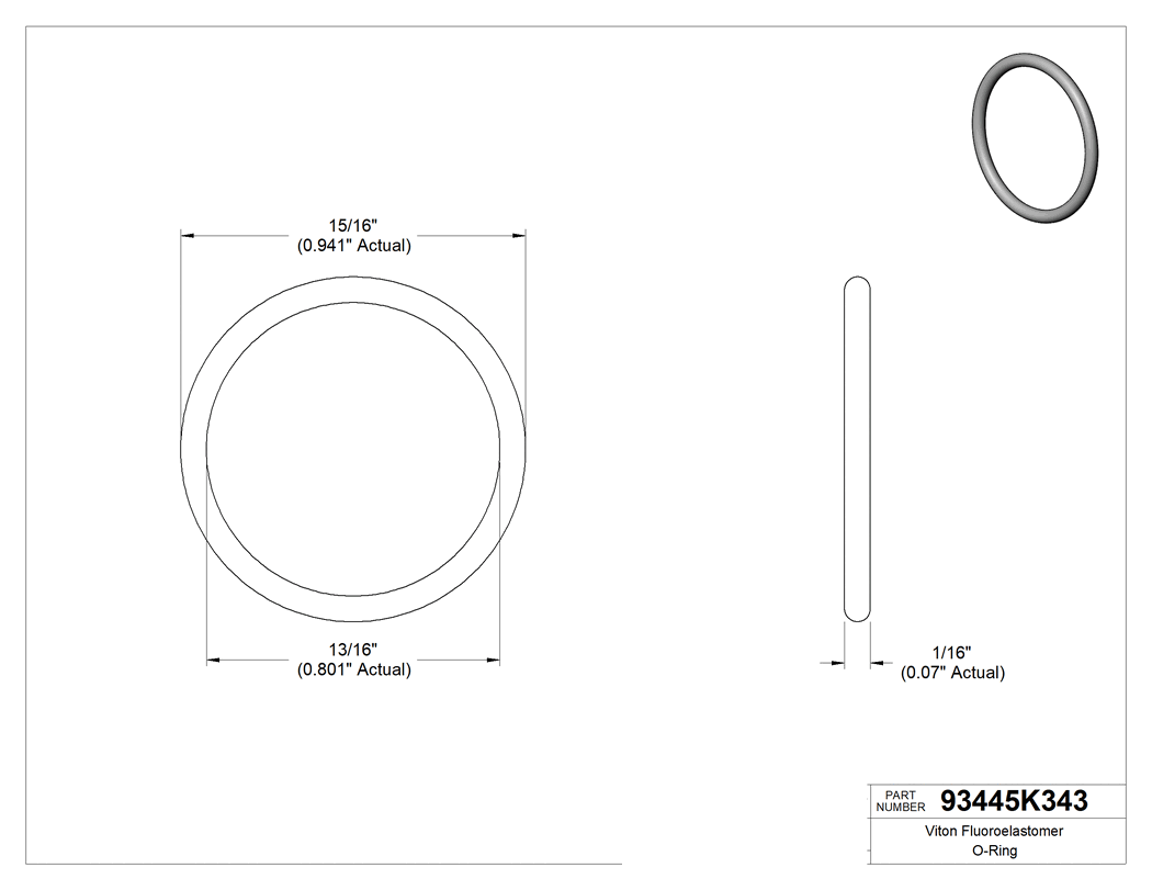 Technical drawing - 93445K343